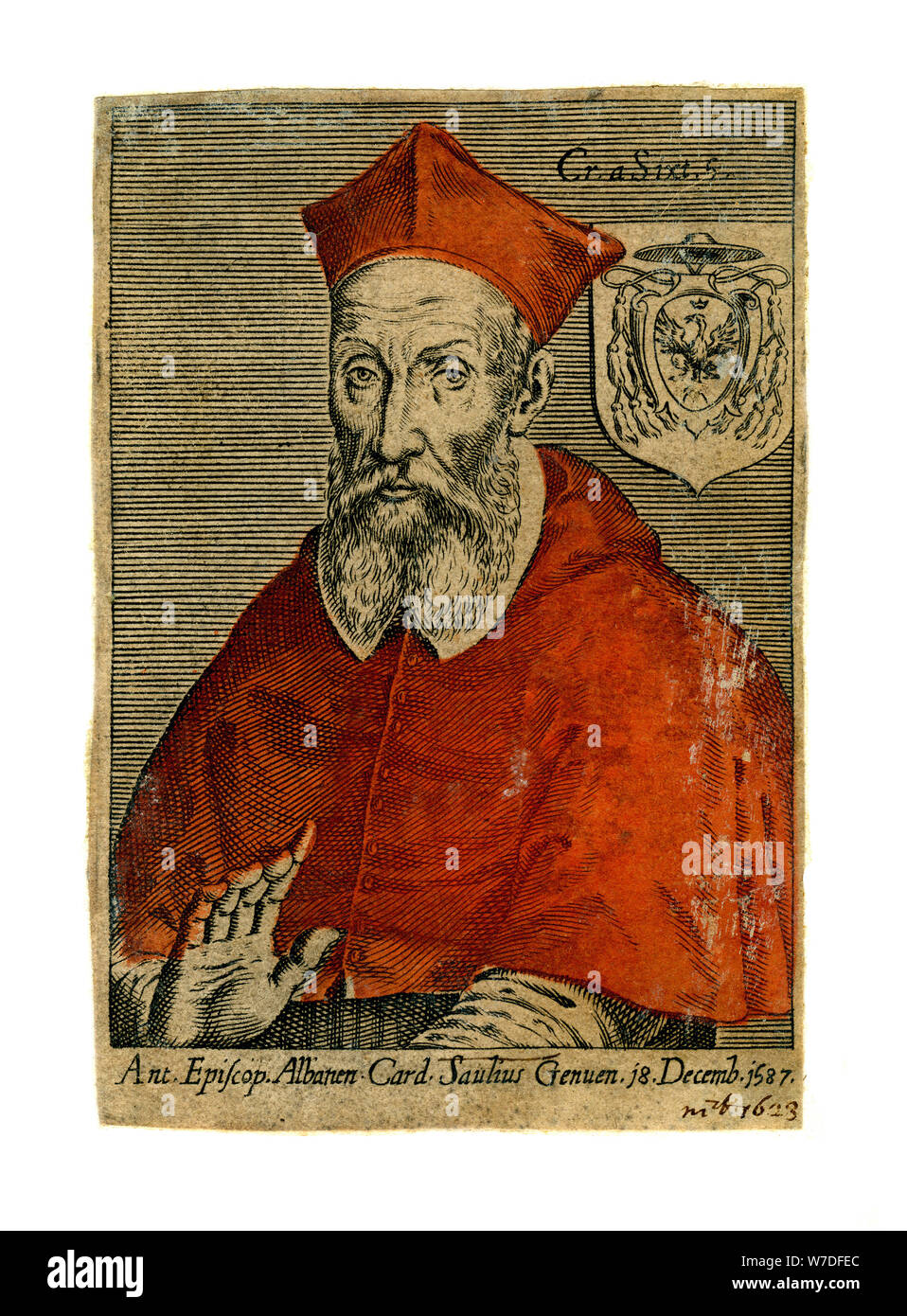 Un cardinale, del XVI secolo. Artista: sconosciuto Foto Stock