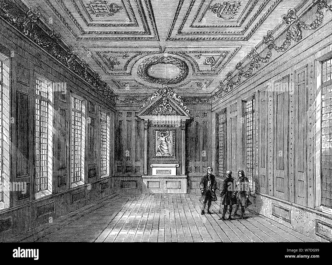 Gli interni del palazzo corte della Marshalsea, 1800. Artista: sconosciuto Foto Stock