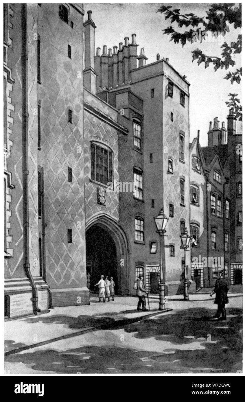 Il vecchio gateway per LINCOLN' S INN, LONDRA, 1933. Artista: RA Wilson Foto Stock