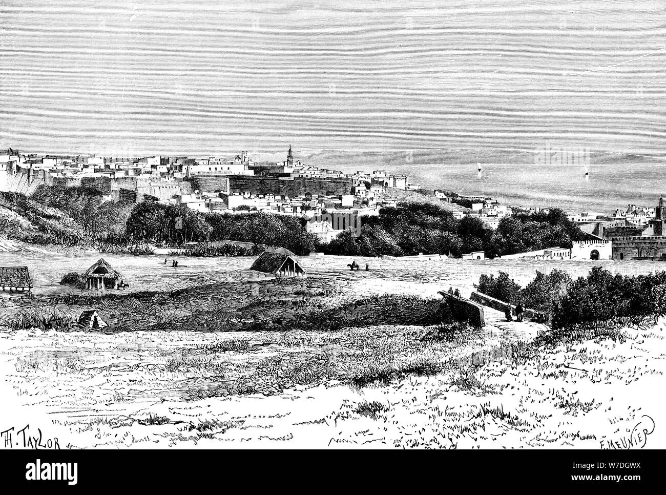 Tangeri, Marocco, 1895.Artista: Taylor Foto Stock