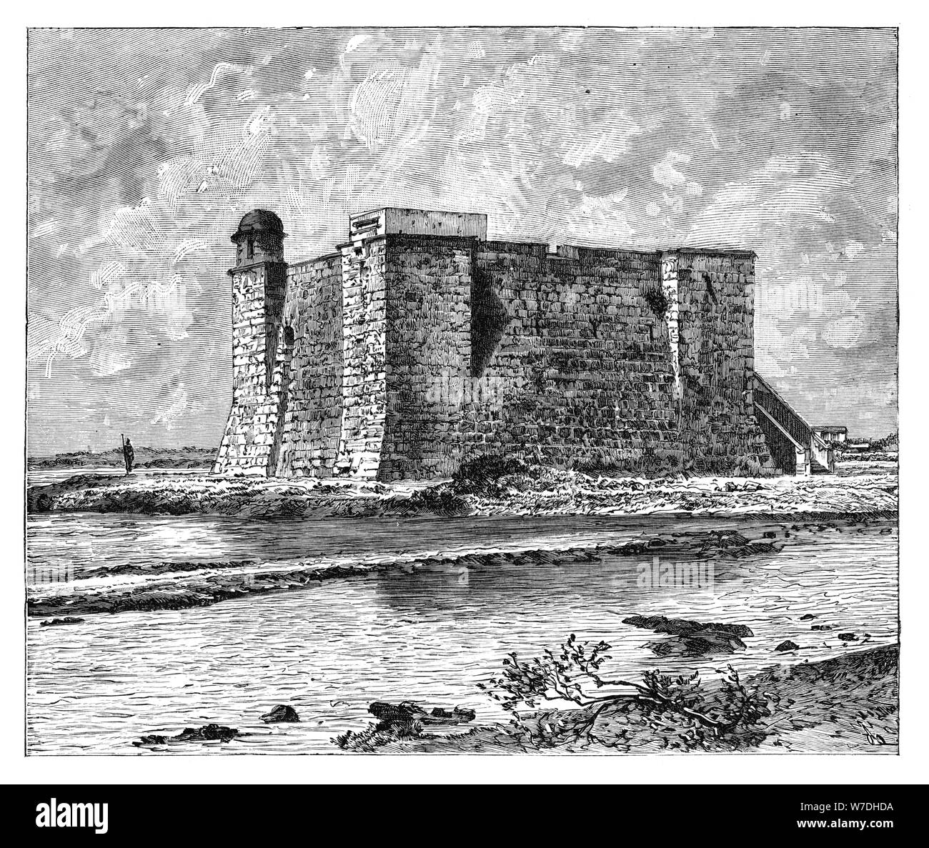 Chorrera Tower, l'Avana, Cuba, c1890. Artista: sconosciuto Foto Stock