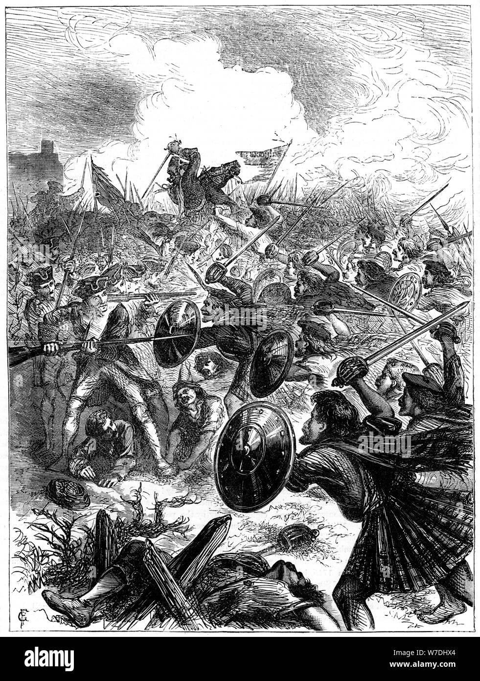 Glengarry la carica, XVIII secolo (XIX secolo). Artista: sconosciuto Foto Stock