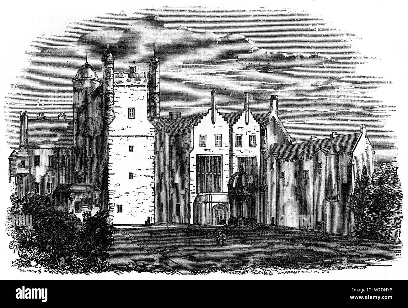 Pinkie House, Musselburgh, East Lothian, Scozia, XVIII secolo (XIX secolo). Artista: sconosciuto Foto Stock
