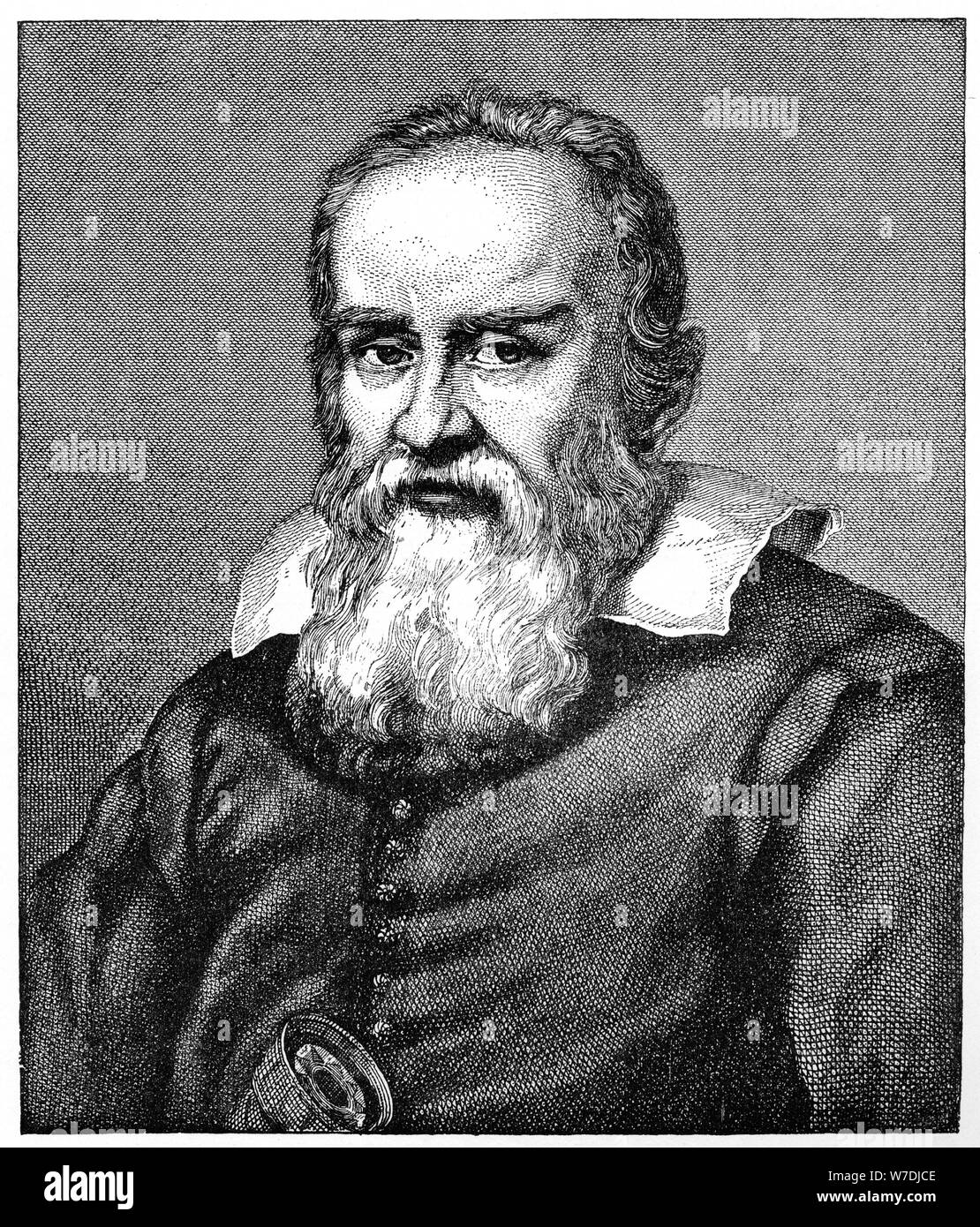 Galileo Galilei (1564-1642), 1882. Artista: sconosciuto Foto Stock