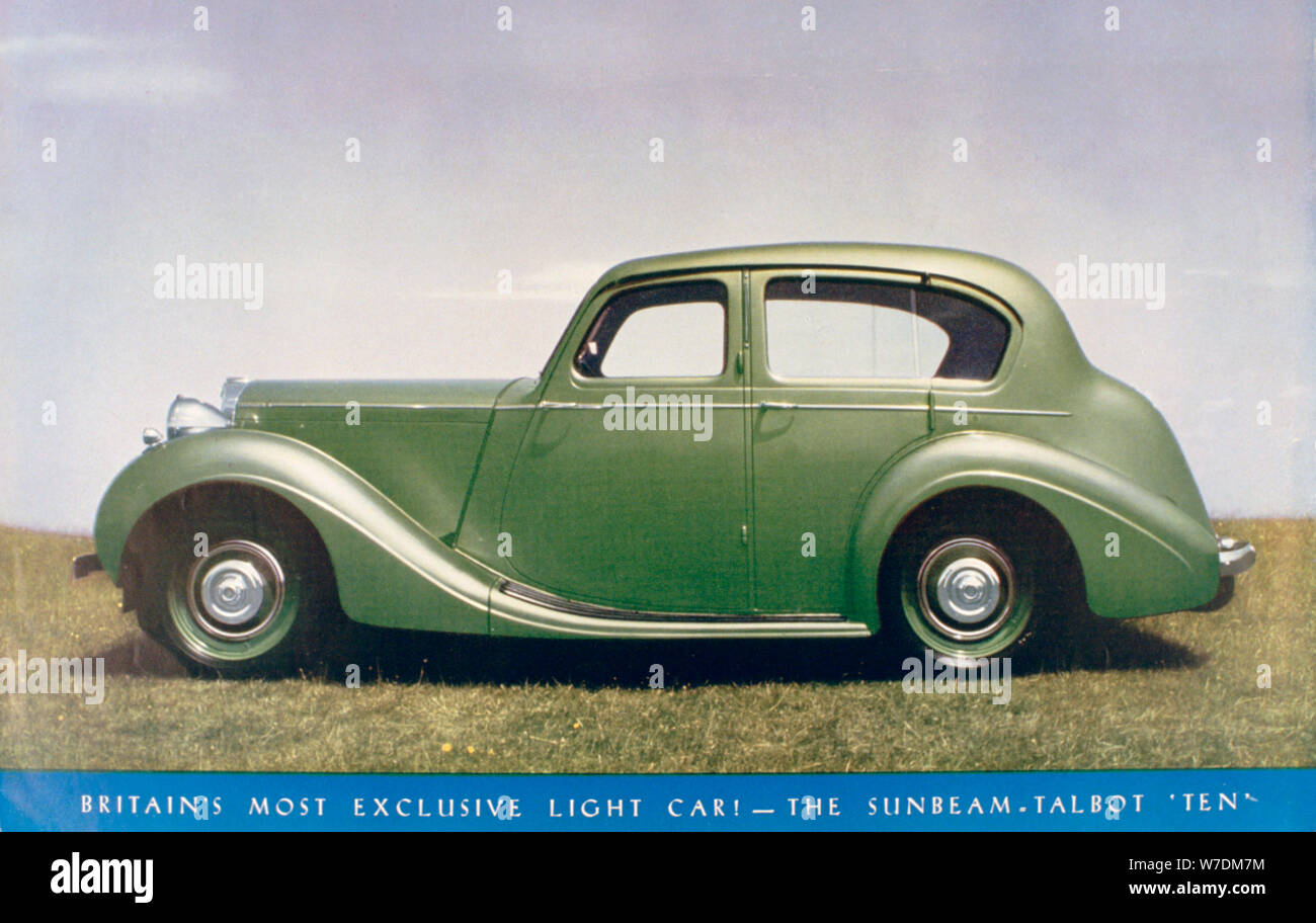 Sunbeam Talbot " dieci " automobile, 1939. Artista: sconosciuto Foto Stock