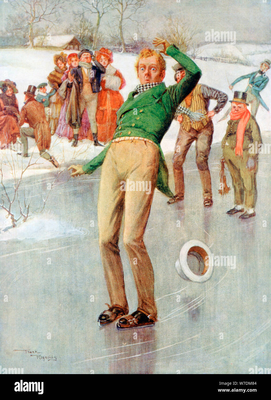 'Mr Winkle sul ghiaccio", 1915.Artista: Frank Reynolds Foto Stock