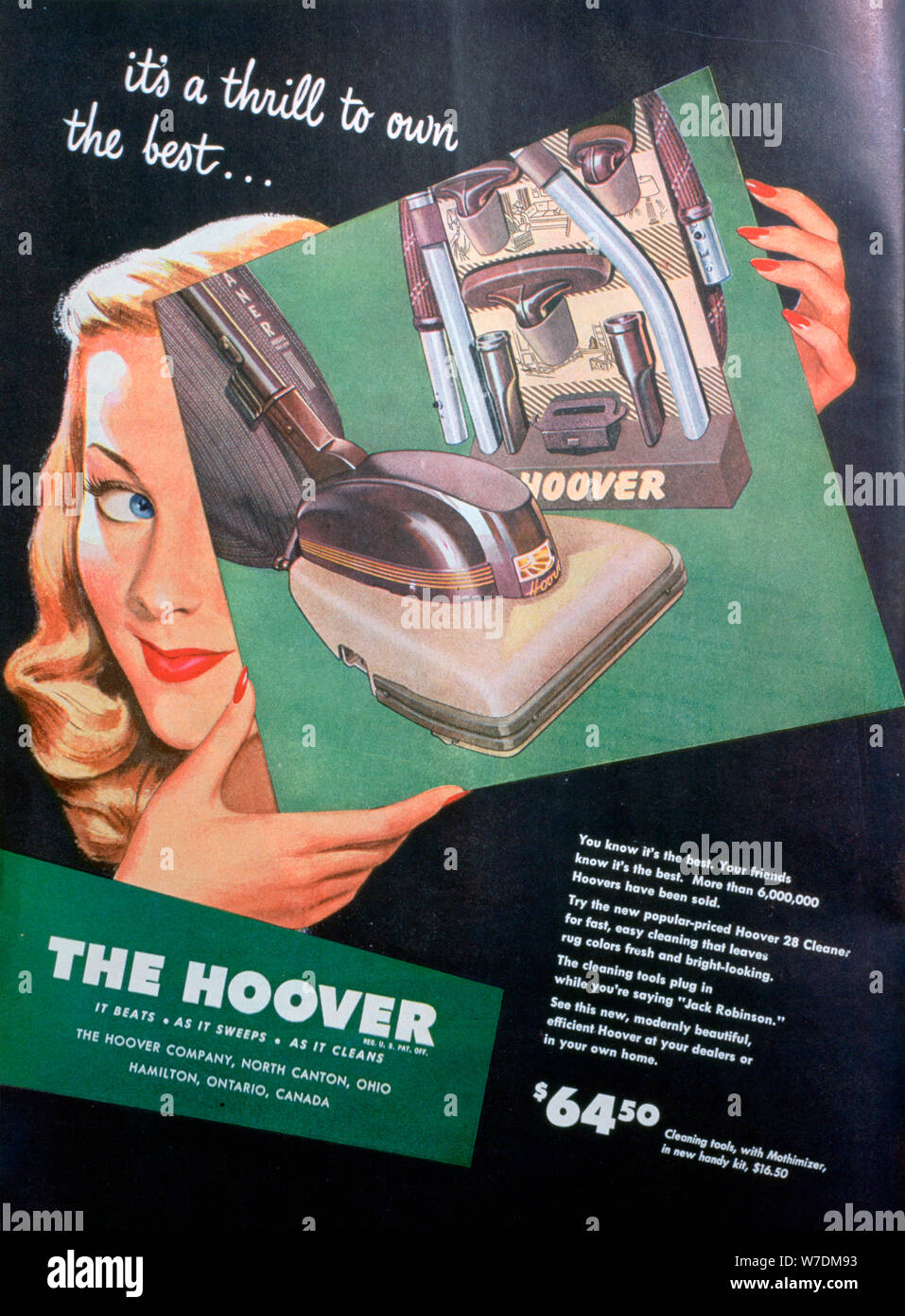 Annuncio di Hoover, 1946. Artista: sconosciuto Foto Stock