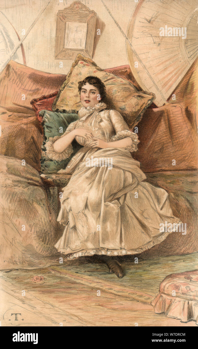 La contessa di Dalhousie, 1883. Artista: sconosciuto Foto Stock