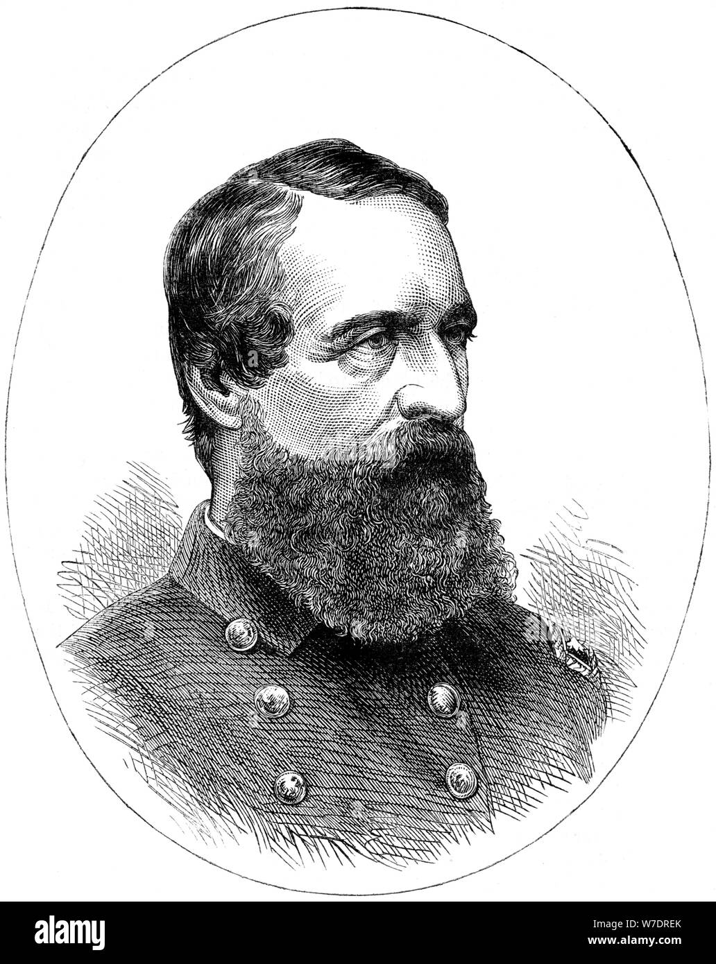 David Dixon Porter, Unione ammiraglio della Guerra Civile Americana, (c1880). Artista: sconosciuto Foto Stock