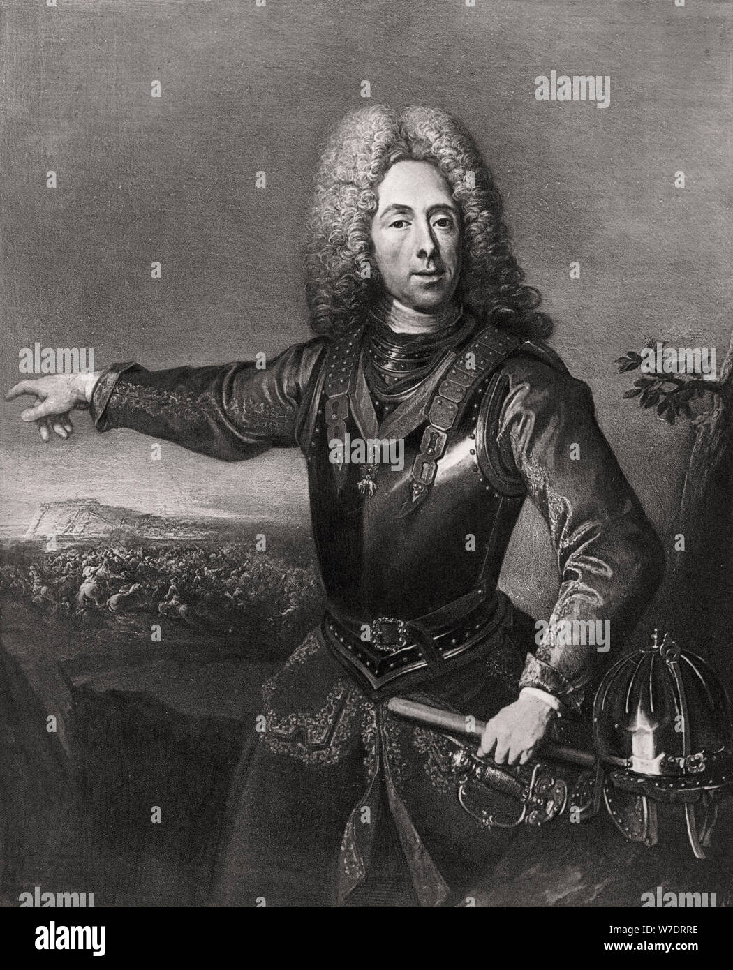 Il principe Eugenio di Savoia, francese-nato soldato austriaco, 1718 (1906). Artista: sconosciuto Foto Stock