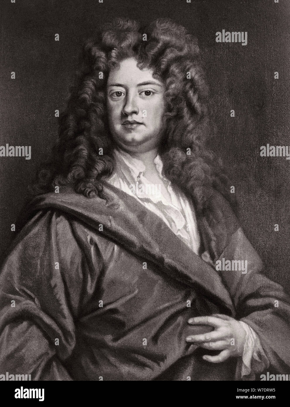 Charles Montagu, Conte di Halifax, poeta inglese e statista, 1703-1710 (1906). Artista: sconosciuto Foto Stock