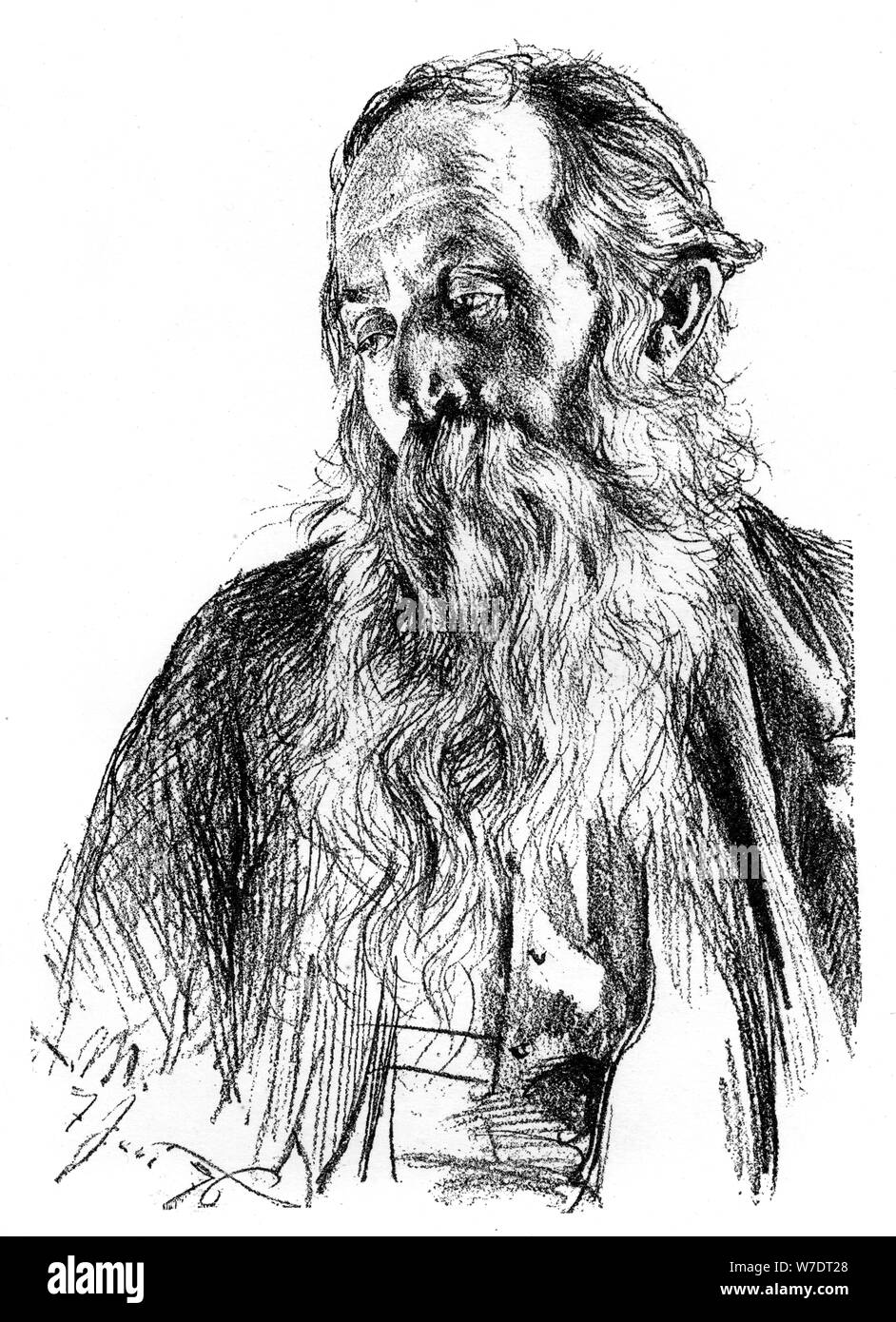 " Studio di un ebreo', c1880-1882. Artista: Adolph Menzel Foto Stock