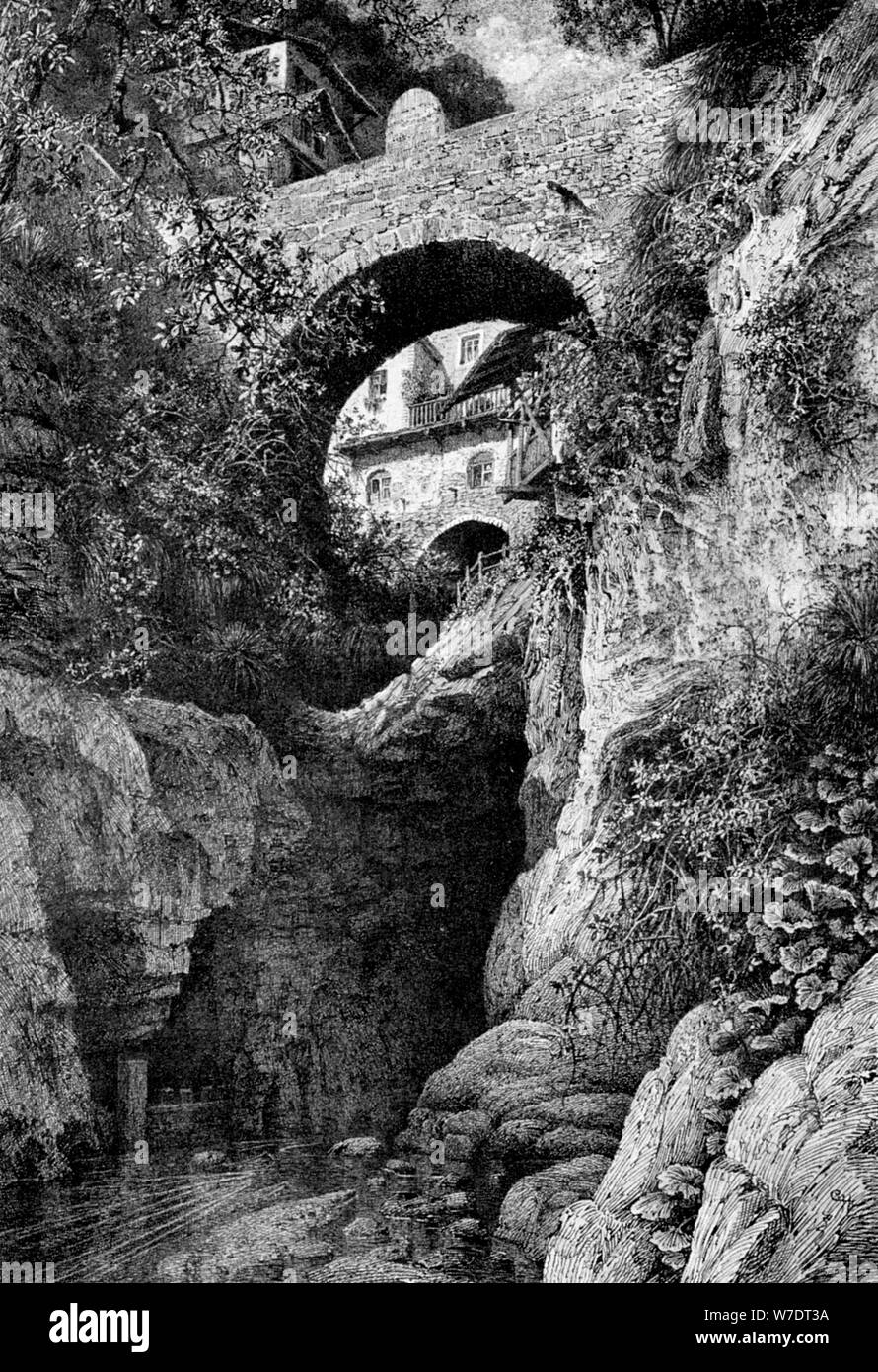 "A St Gingolph, Savoie", 1900. Artista: sconosciuto Foto Stock