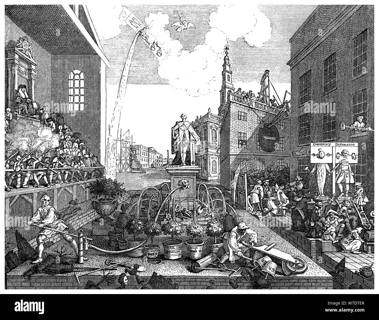 "I tempi, piastra II', C1762 (1895). Artista: sconosciuto Foto Stock