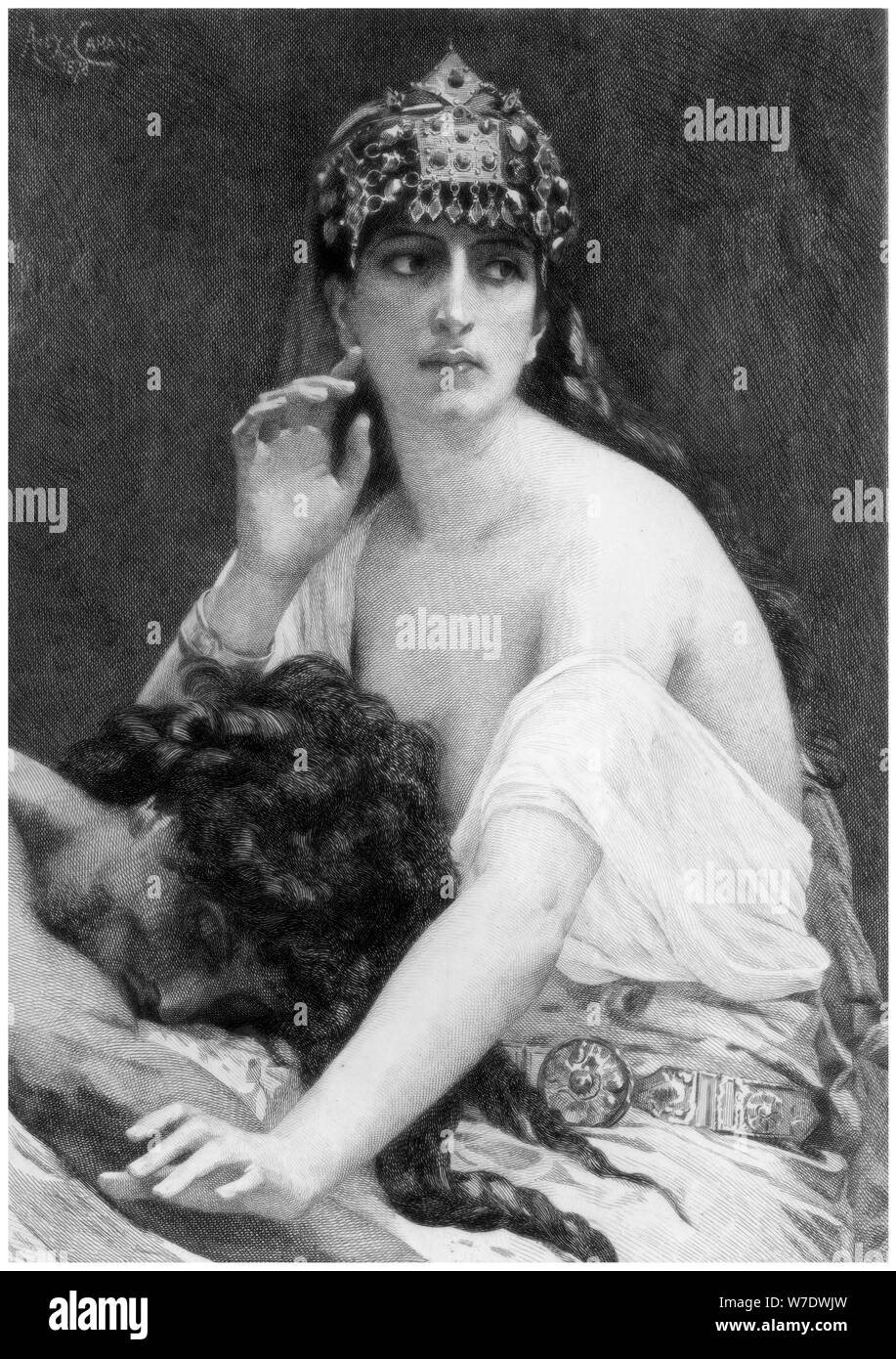 'Delilah', c1880-1882.Artista: Carlo Teodoro Deblois Foto Stock