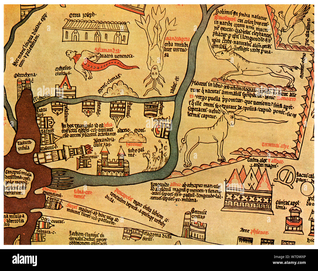 Il Delta del Nilo, Egitto, c1280 (1956). Artista: sconosciuto Foto Stock