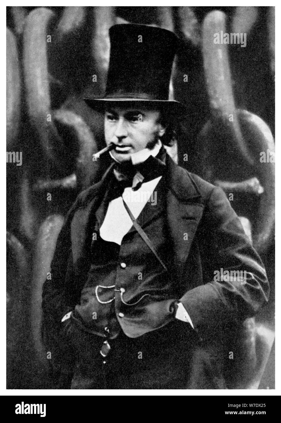Isambard Kingdom Brunel, ingegnere britannico, 1857 (1956).Artista: Robert Howlett Foto Stock