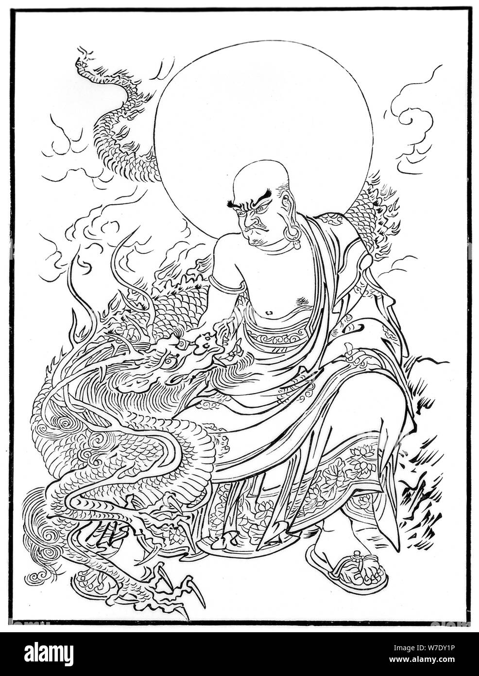 Arhat, Panthaka, XV secolo (1886). Artista: sconosciuto Foto Stock