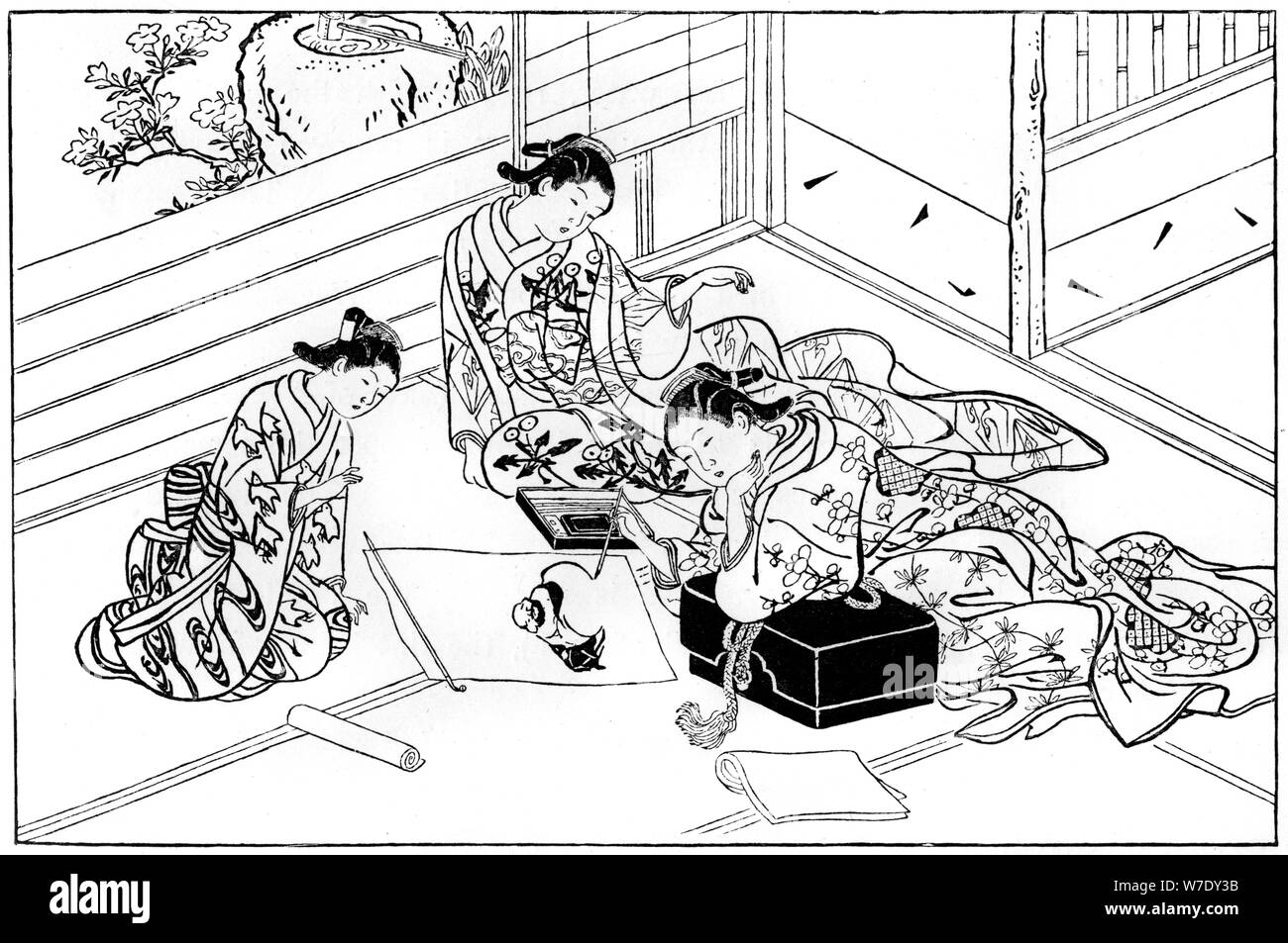 Schizzo ruvida, 1736 (1886). Artista: sconosciuto Foto Stock