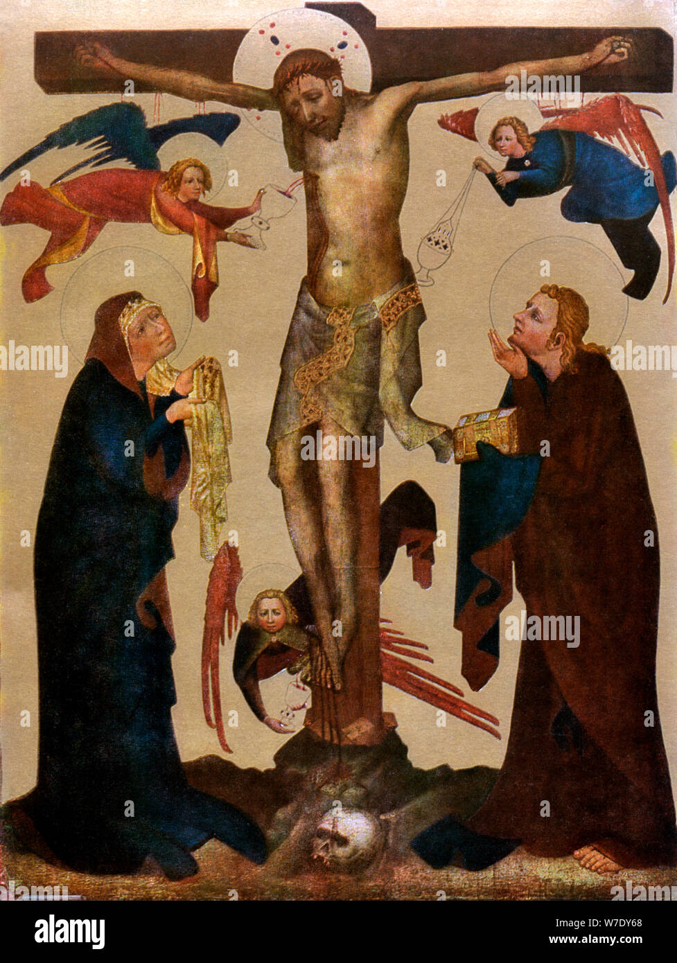 Il Vyssi Brod "Crocifissione", prima del 1400 (1955). Artista: Maestro di Vyssi Brod altare Foto Stock