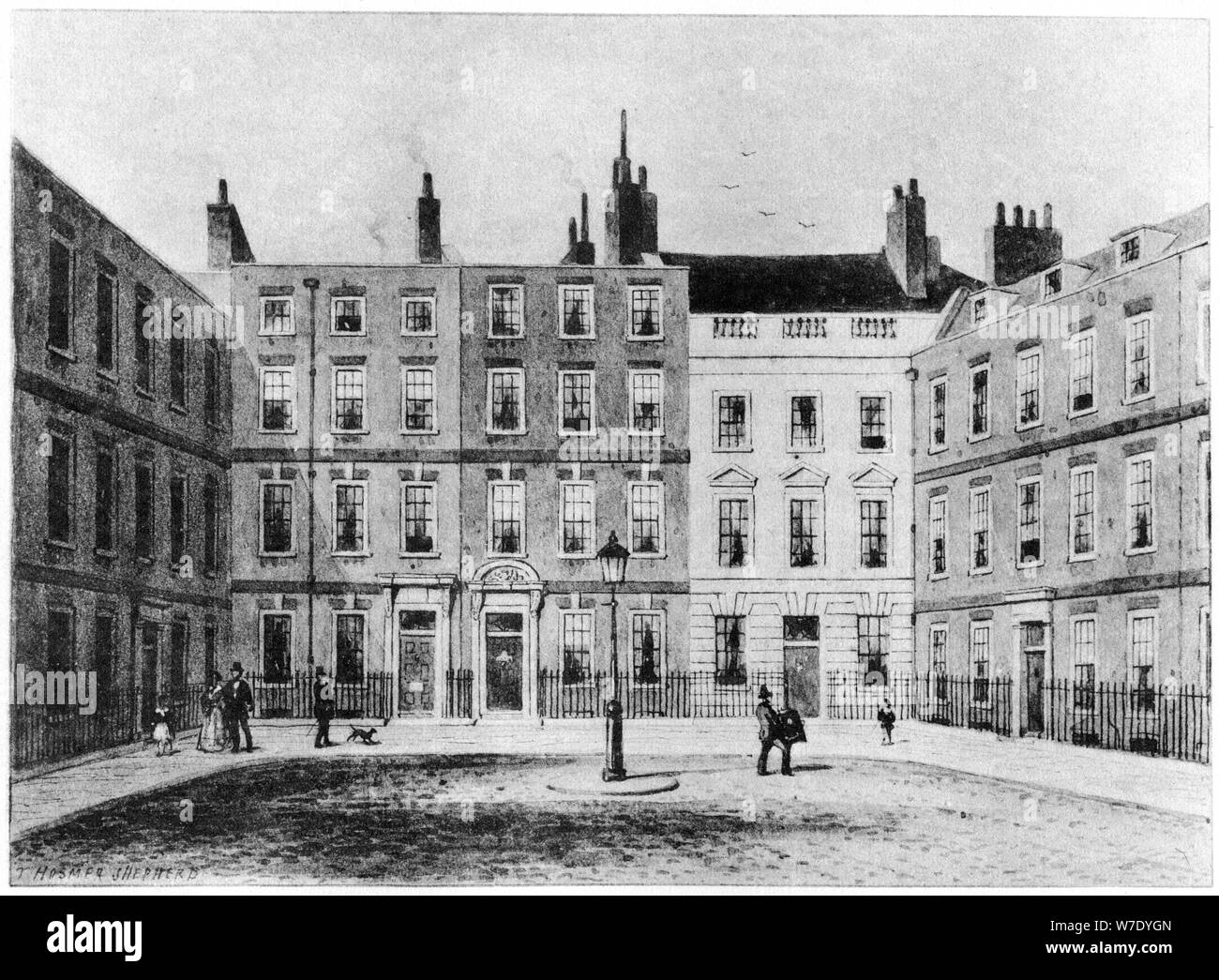 Panton Square, Londra del XIX secolo (1907). Artista: sconosciuto Foto Stock