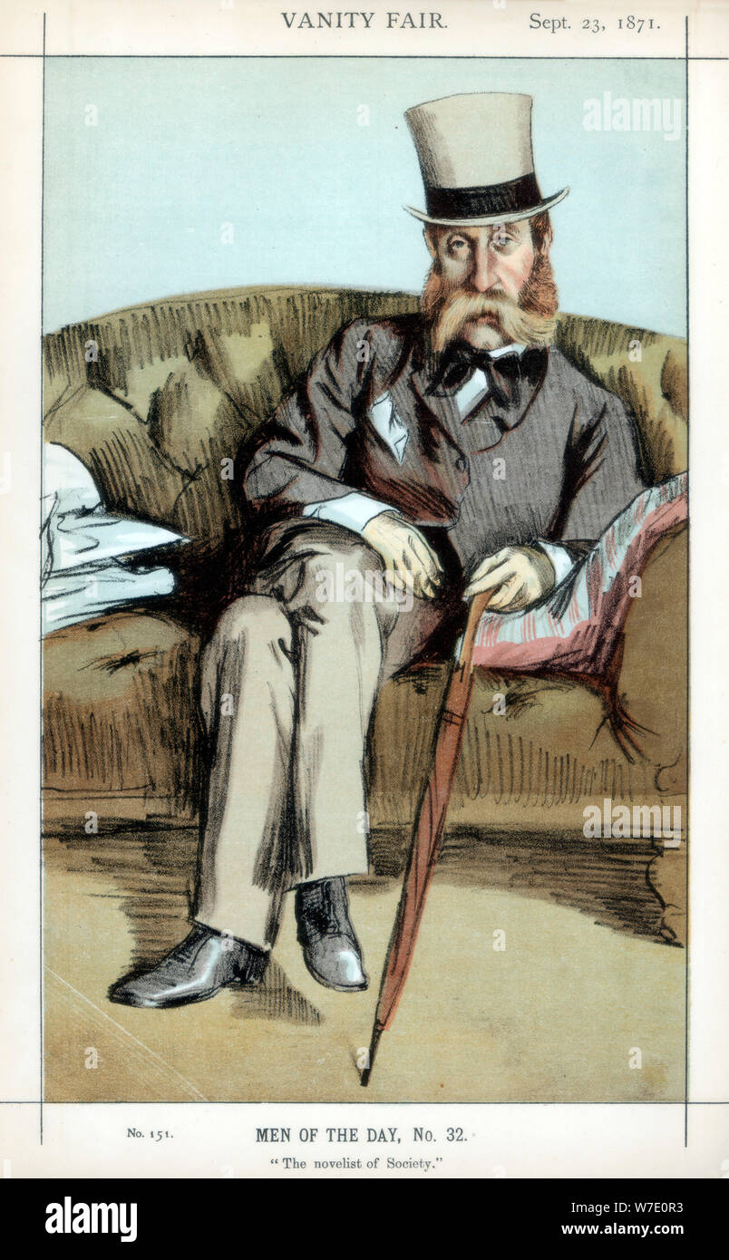 'Il romanziere della società", 1871.Artista: Coide Foto Stock
