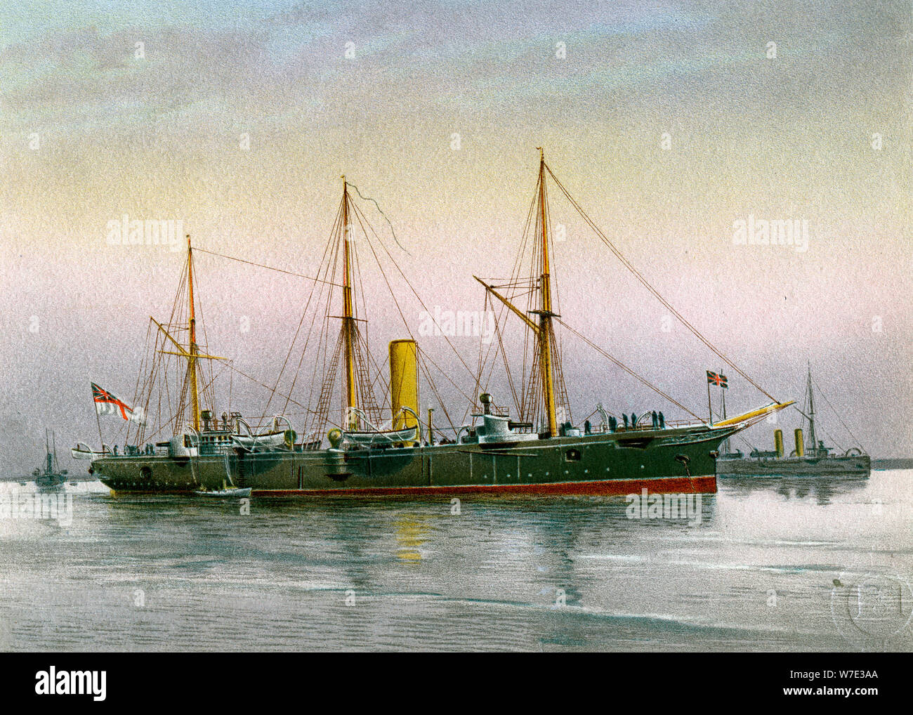 HMS 'Mohawk', Royal Navy di terza classe cruiser, C1890-c1893. Artista: sconosciuto Foto Stock