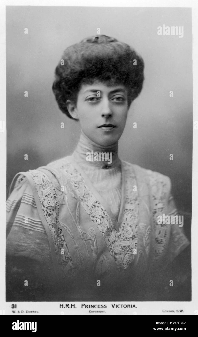 La Principessa Victoria del Regno Unito, c1900s-c1910s(?).Artista: W&D Downey Foto Stock