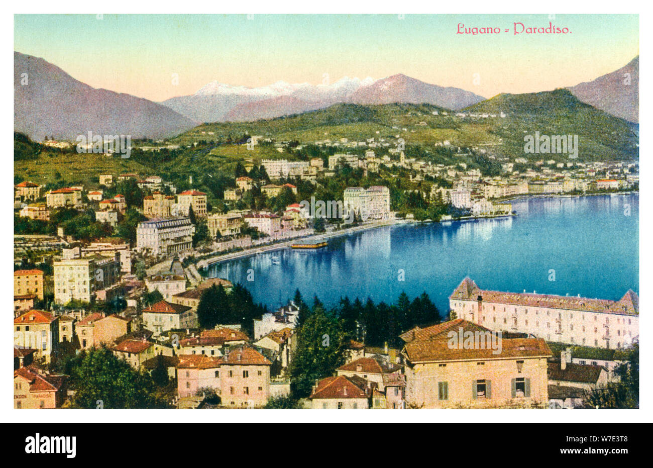 Lugano, Svizzera del XX secolo. Artista: sconosciuto Foto Stock