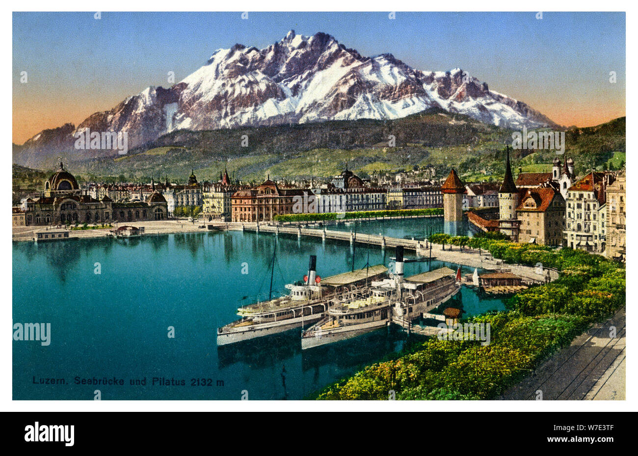 Lucerna, Svizzera del XX secolo. Artista: sconosciuto Foto Stock