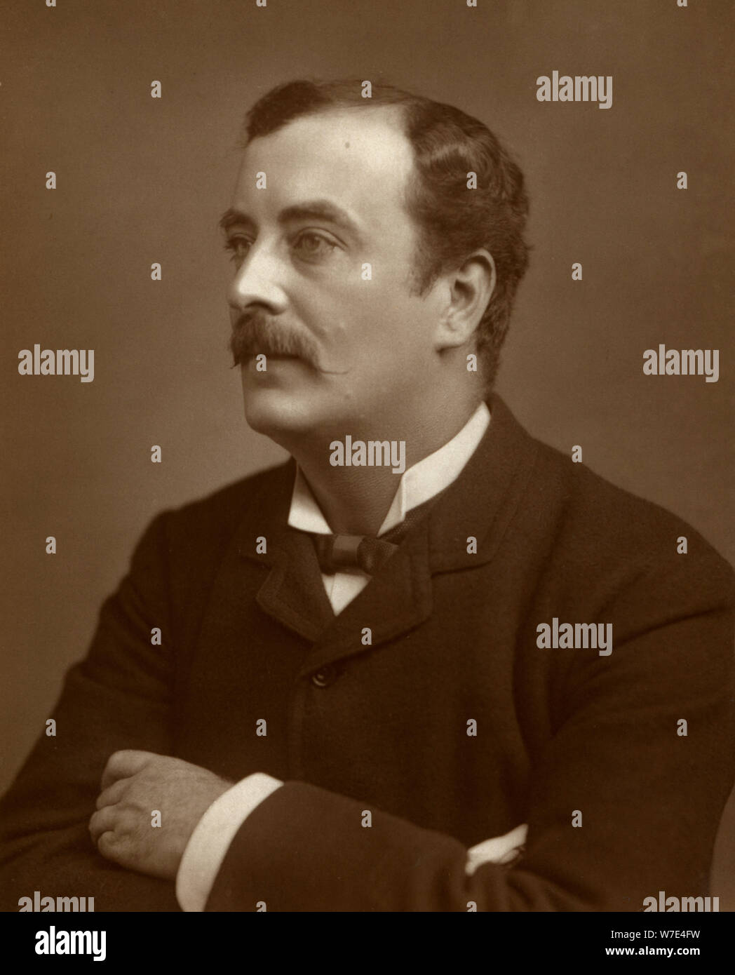 JH Barnes, attore britannico, 1883. Artista: St James's Photographic Co Foto Stock