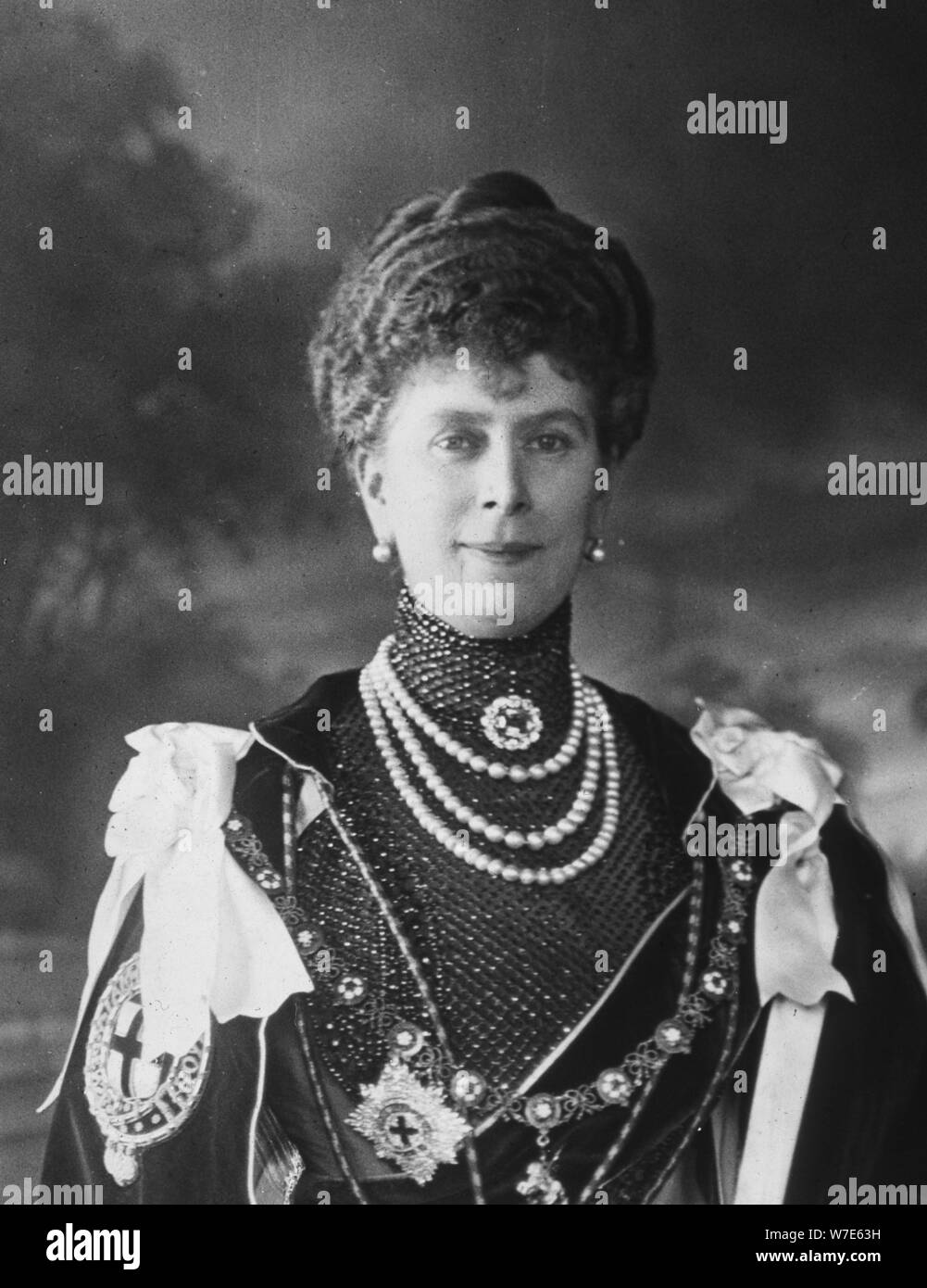 Queen Mary, consorte del re Giorgio V del Regno Unito, c1910s(?). Artista: sconosciuto Foto Stock