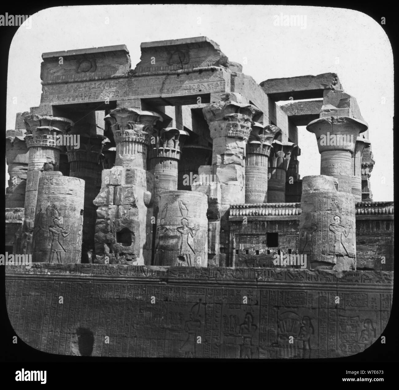 Tempio di Kom Ombo, Egitto, c1890. Artista: Newton & Co Foto Stock