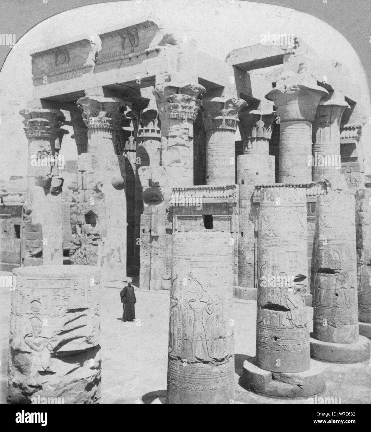 Tempio di Kom Ombo, Egitto, c1899. Artista: la raffinata arte fotografi Co Foto Stock