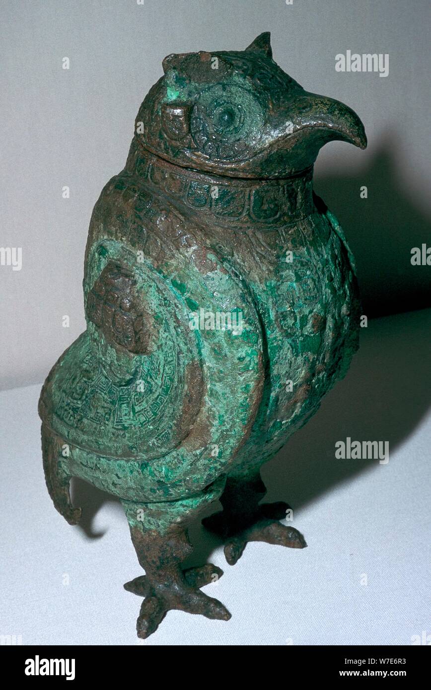 Bronzo cinese vaso rituale, decimo secolo A.C. Artista: sconosciuto Foto Stock