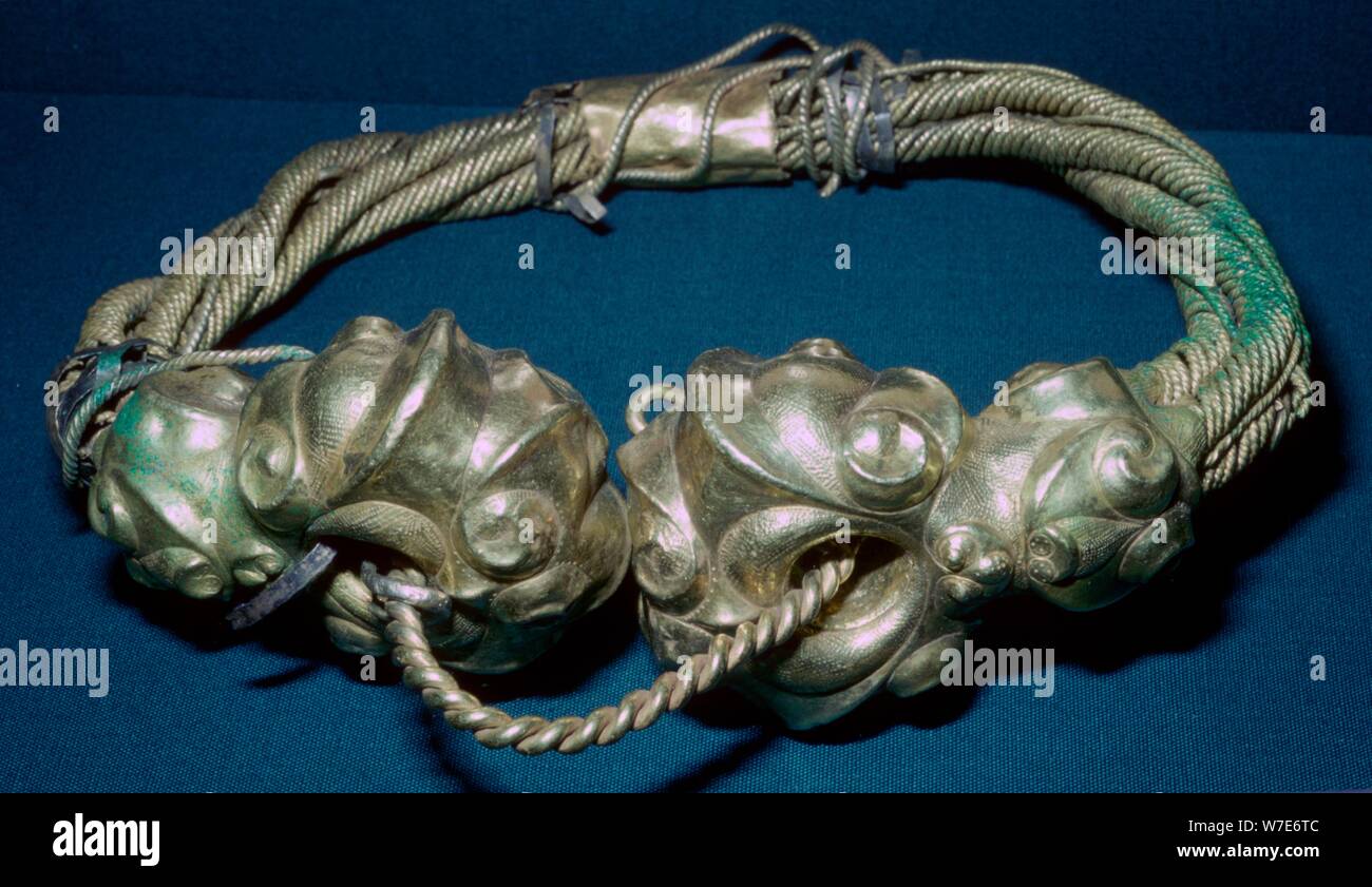 Oro torc dal Snettisham accaparrare l età del Ferro, c75 BC. Artista: sconosciuto Foto Stock