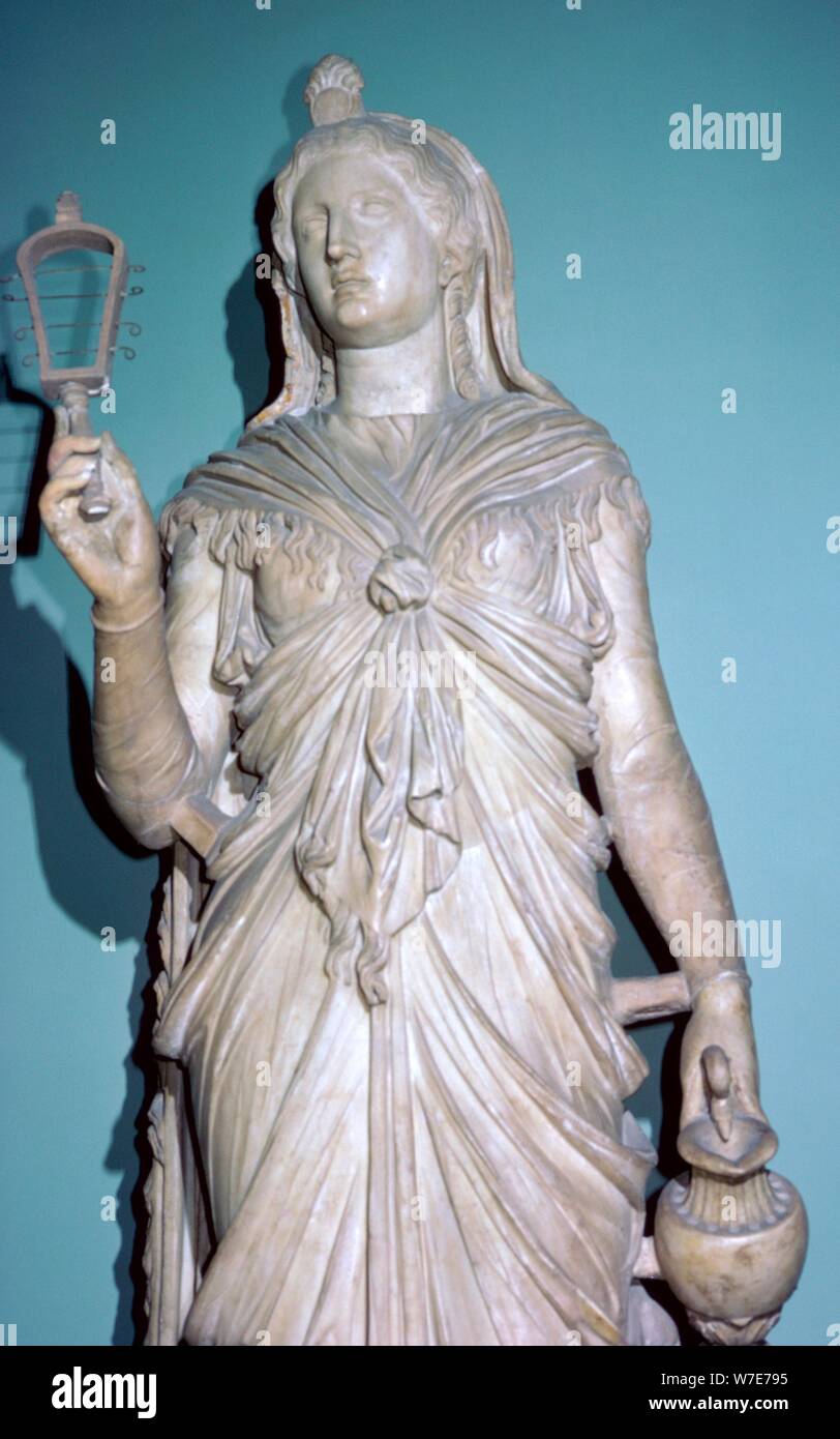 Romanised statua di Iside. Artista: sconosciuto Foto Stock