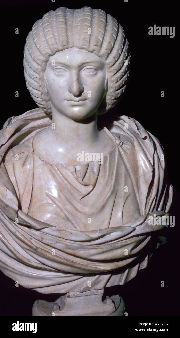 Busto di Giulia Domna, 2° secolo. Artista: sconosciuto Foto Stock