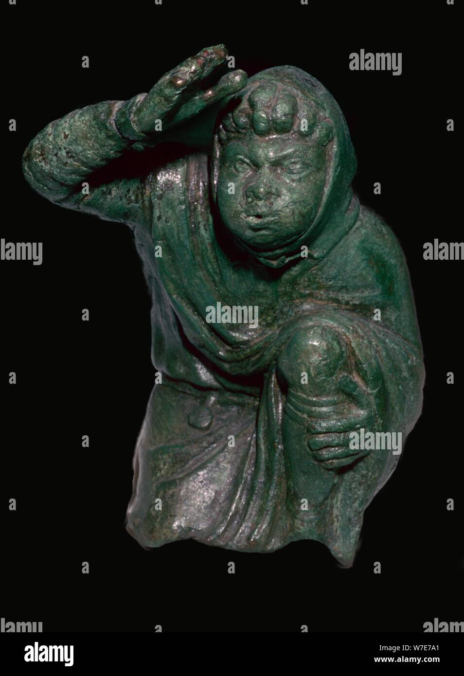 Statuetta di uno schiavo in ginocchio. Artista: sconosciuto Foto Stock