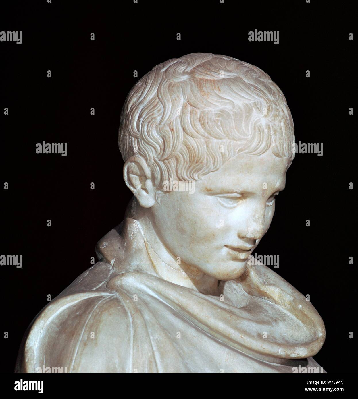 Età ellenistica statua in marmo di un giovane atleta da Aydin, del I secolo A.C. Artista: sconosciuto Foto Stock