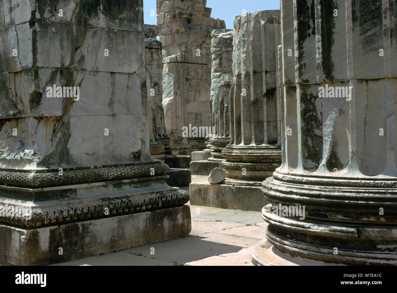 Tempio greco-romana di Apollo a Didyma, 2° secolo. Artista: sconosciuto Foto Stock