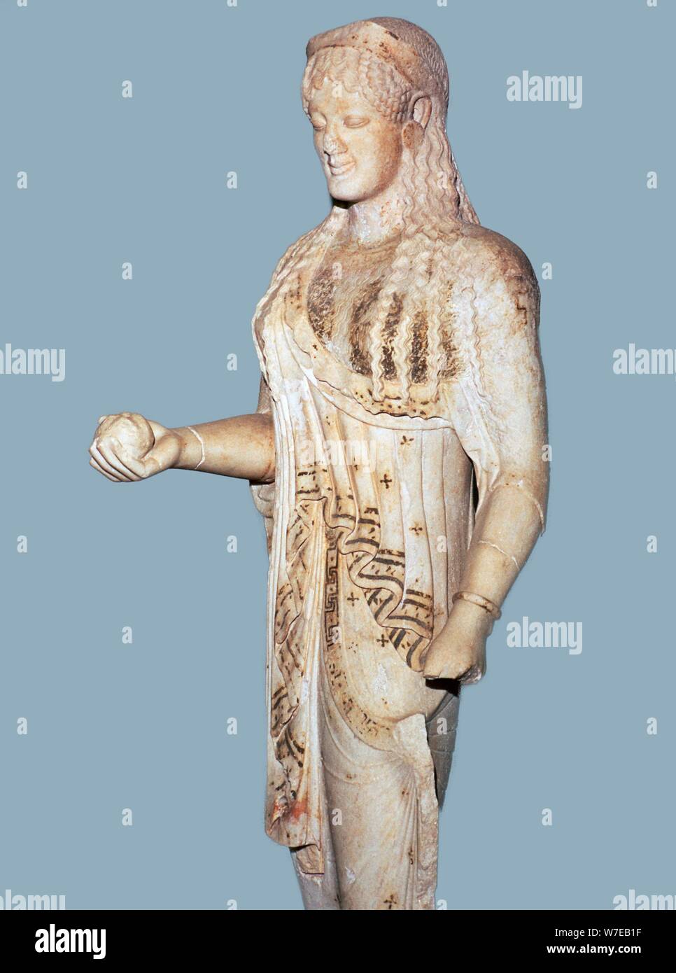 Statua greca di Kore dall'Acropoli, del V secolo A.C. Artista: sconosciuto Foto Stock