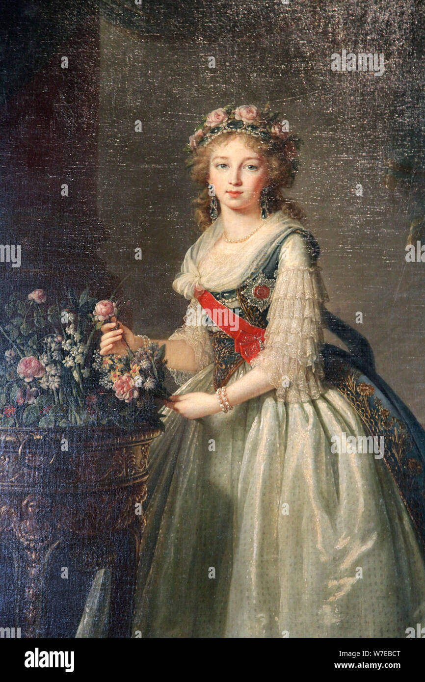 " Ritratto della duchessa Elisabetta Alexeyevna', 1795. Artista: Elisabeth Louise Vigee-LeBrun Foto Stock