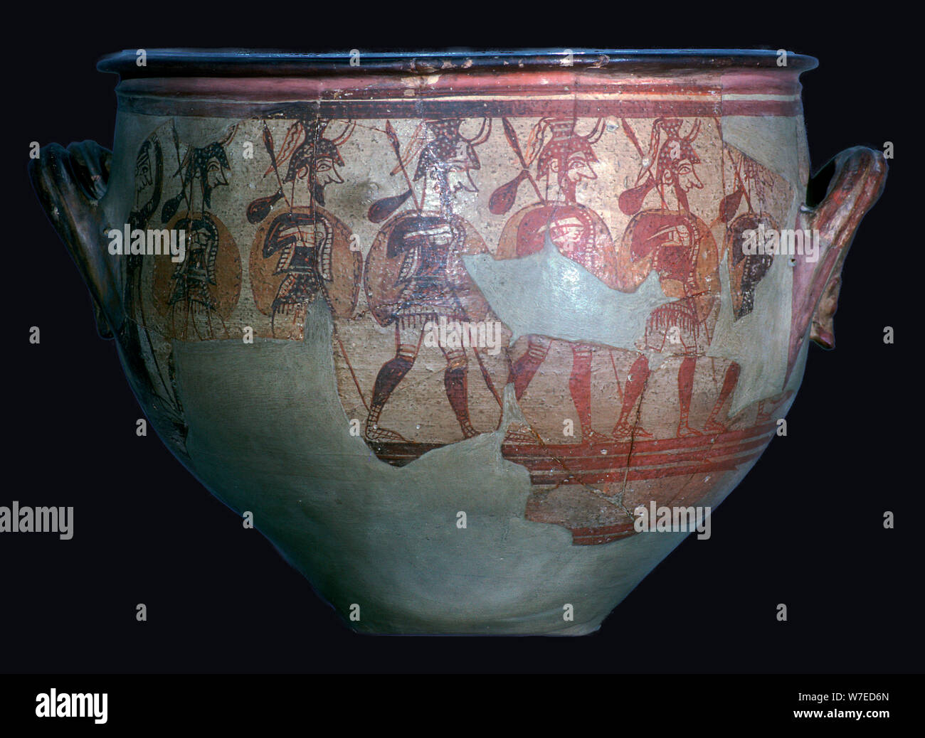 "Micenea Warrior Vase', del XII secolo. Artista: sconosciuto Foto Stock