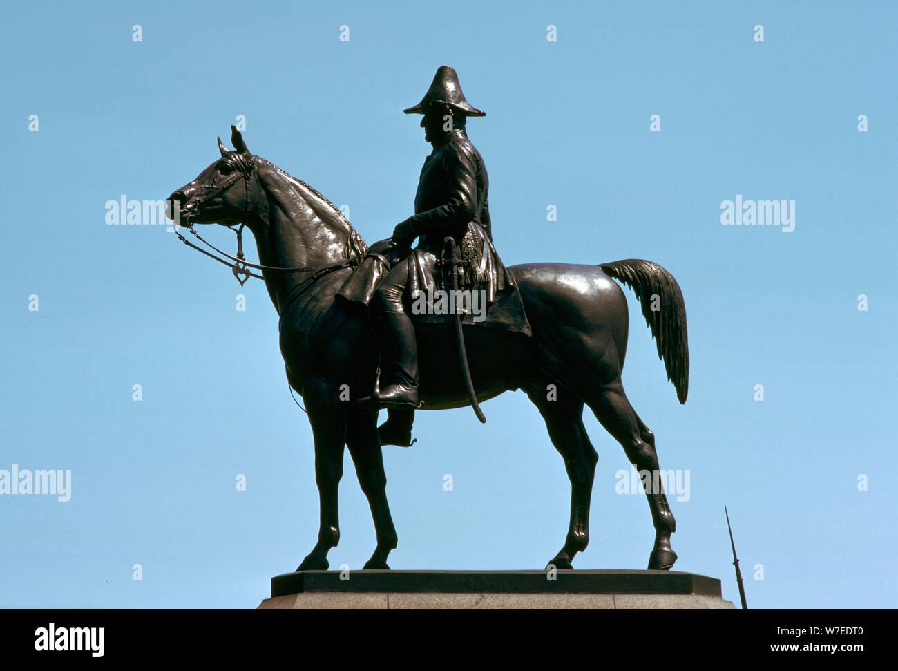 Statua equestre di Lord Wellington, xix secolo. Artista: sconosciuto Foto Stock