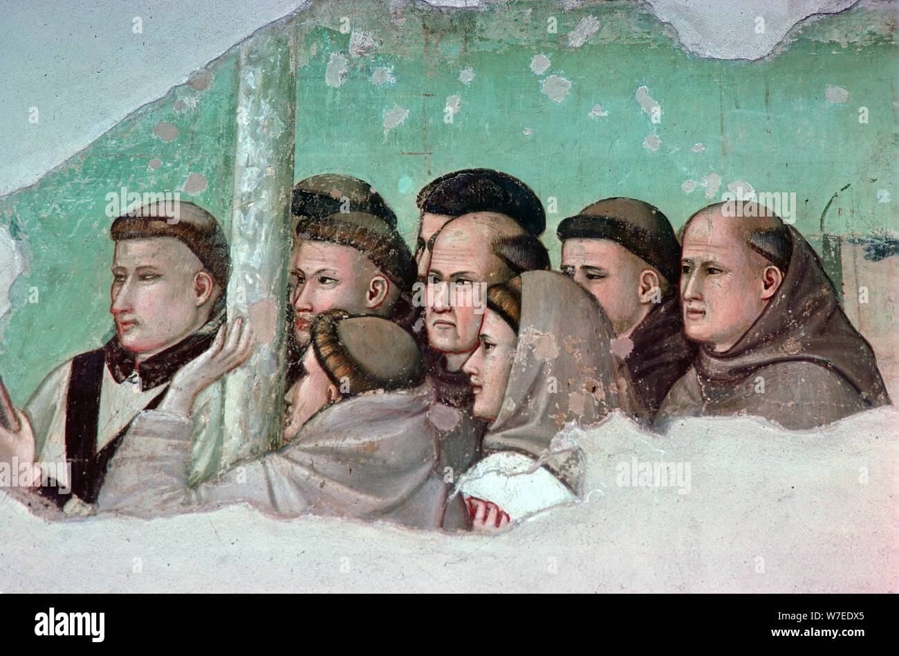 Frammento di una serie sulla vita di San Francesco. Artista: Giotto Foto Stock