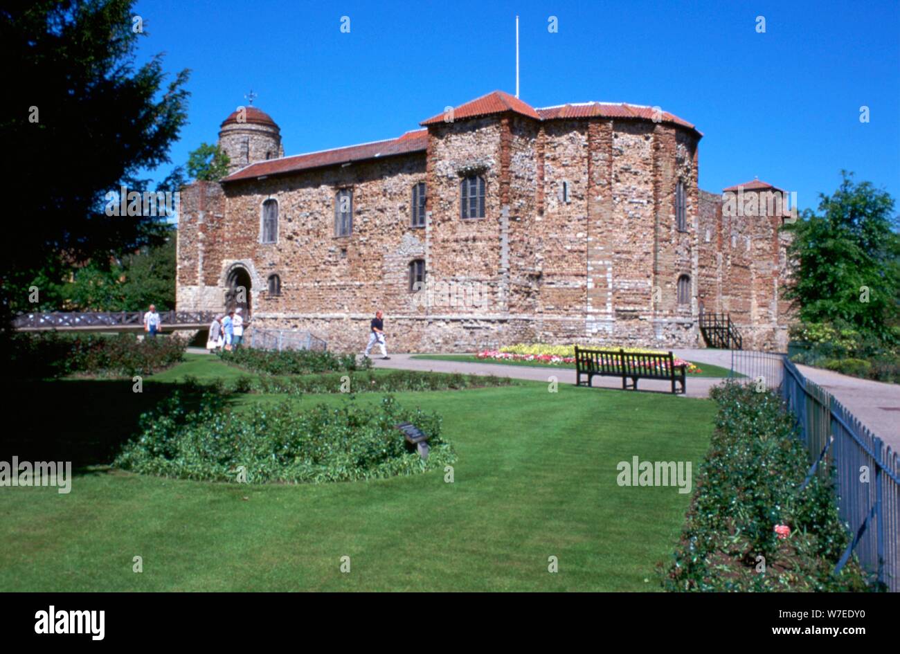 Il castello di Colchester, XI secolo. Artista: sconosciuto Foto Stock