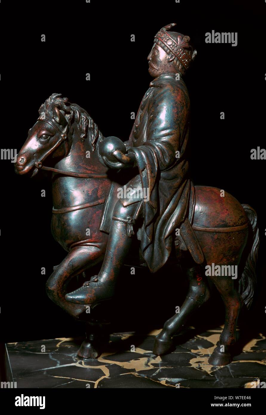 Statua equestre di Carlo Magno, ottavo secolo. Artista: sconosciuto Foto  stock - Alamy