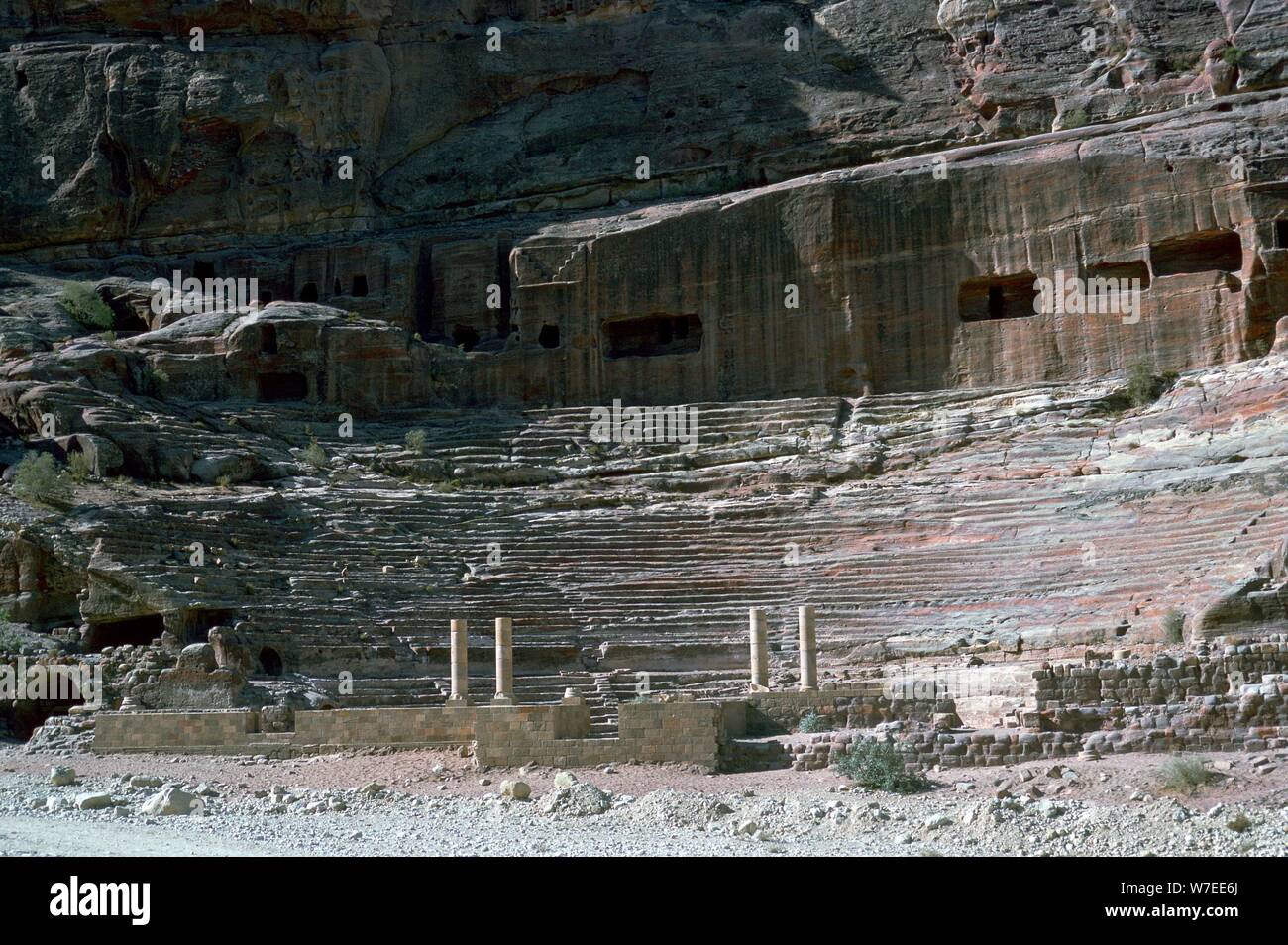 Nabatean Theatre, 1 ° secolo. Artista: sconosciuto Foto Stock