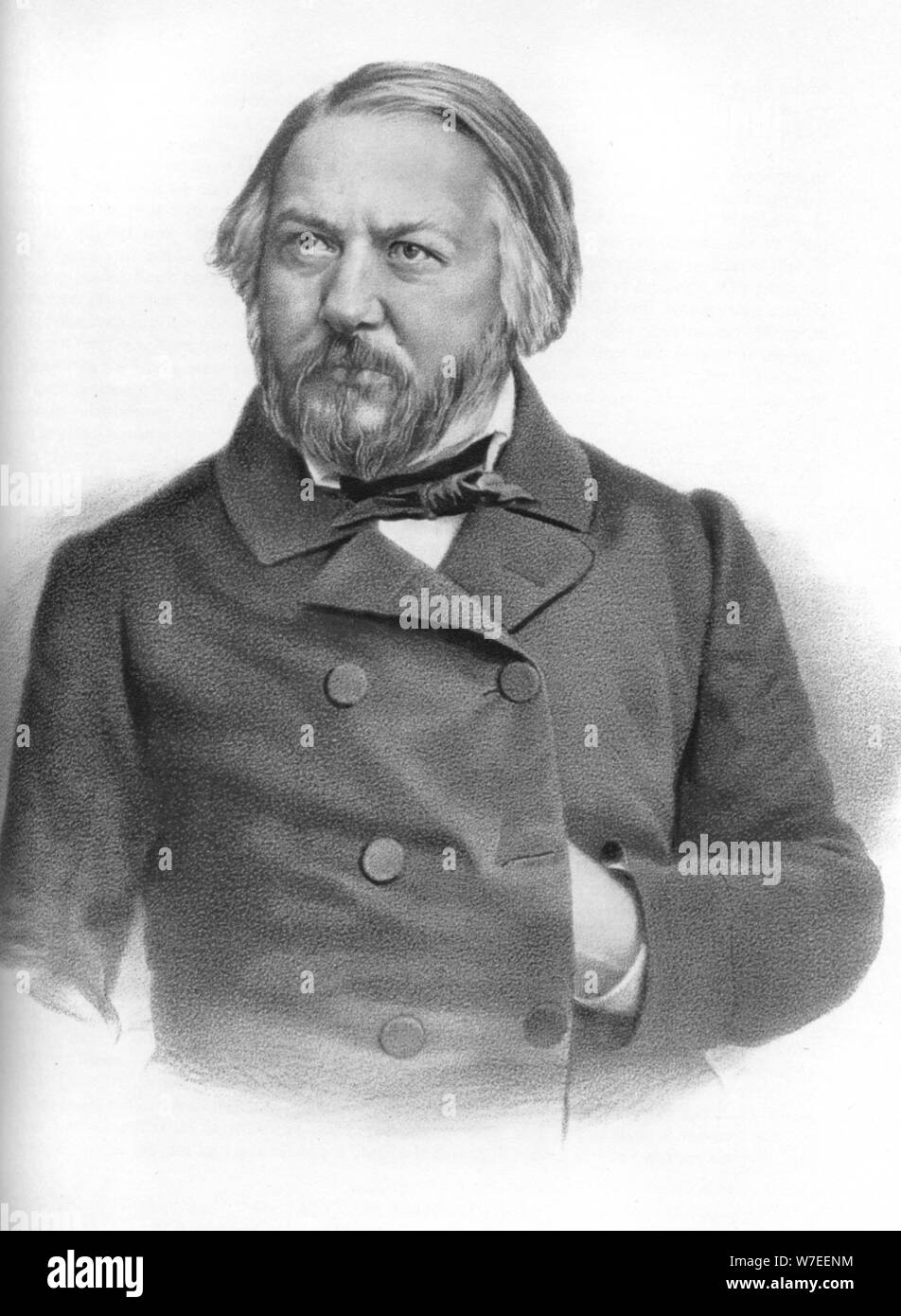Mikhail Ivanovich Glinka (1804-1857), il compositore russo. Artista: sconosciuto Foto Stock